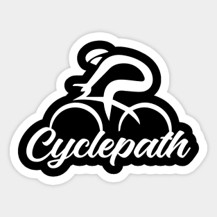 Cyclepath bicycle rider extraordinaire Sticker